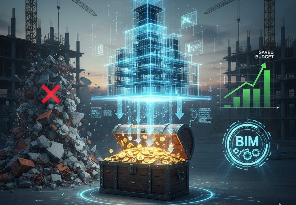 O Fim do Desperdício: Como o BIM está Reduzindo Custos e Salvando Orçamentos na Construção Civil